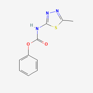 (5-Methyl-[1,3,4]thiadiazol-2-yl)-carbamic acid phenyl ester