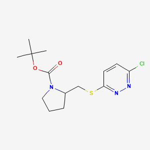 2-(6-Chloro-pyridazin-3-ylsulfanylmethyl)-pyrrolidine-1-carboxylic acid tert-butyl ester