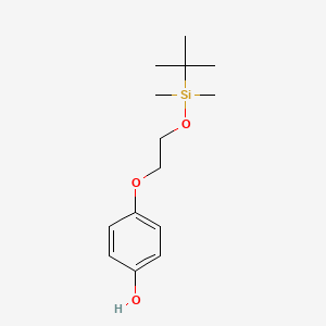 molecular formula C14H24O3Si B13967230 4-[2-(Tert-butyl-dimethyl-silanyloxy)-ethoxy]-phenol CAS No. 252947-20-9