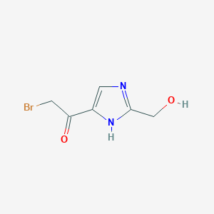 2-Bromo-1-[2-(hydroxymethyl)-1H-imidazol-5-yl]ethan-1-one