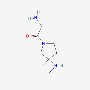 molecular formula C8H15N3O B13967278 2-Amino-1-(1,6-diazaspiro[3.4]octan-6-yl)ethanone 