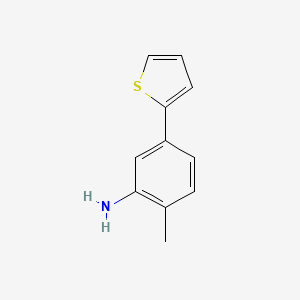 molecular formula C11H11NS B1396729 2-甲基-5-(噻吩-2-基)苯胺 CAS No. 1225848-58-7