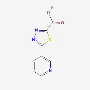 molecular formula C8H5N3O2S B1396730 5-(Pyridin-3-yl)-1,3,4-thiadiazole-2-carboxylic acid CAS No. 1014630-04-6