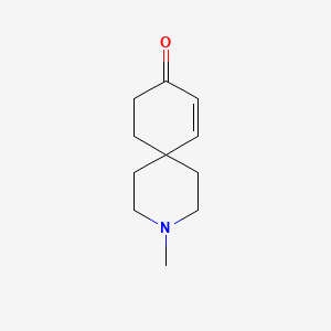 molecular formula C11H17NO B1396734 3-甲基-3-氮杂螺[5.5]十一烯-7-酮 CAS No. 189176-32-7
