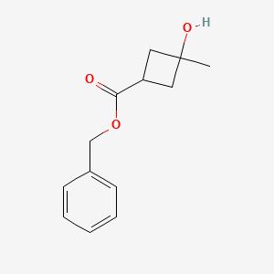 molecular formula C13H16O3 B1396737 苯甲酸苄酯 3-羟基-3-甲基环丁烷酯 CAS No. 1455037-38-3