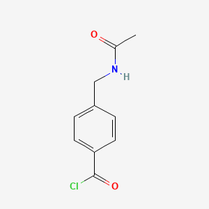 molecular formula C10H10ClNO2 B13967432 4-(Acetamidomethyl)benzoyl chloride CAS No. 82086-13-3