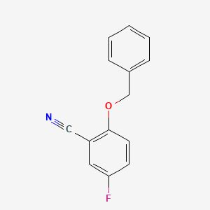 molecular formula C14H10FNO B1396749 2-(Benzyloxy)-5-fluorobenzonitrile CAS No. 945614-14-2