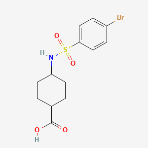 B1396750 trans 4-(4-Bromobenzenesulfonylamino)-cyclohexanecarboxylic acid CAS No. 1310478-57-9