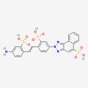 2H-Naphtho[1,2-d]triazole-5-sulfonic acid, 2-[4-[2-(4-amino-2-sulfophenyl)ethenyl]-3-sulfophenyl]-