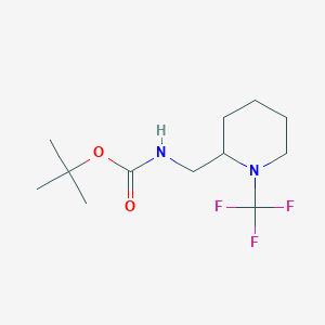 Tert-butyl ((1-(trifluoromethyl)piperidin-2-yl)methyl)carbamate