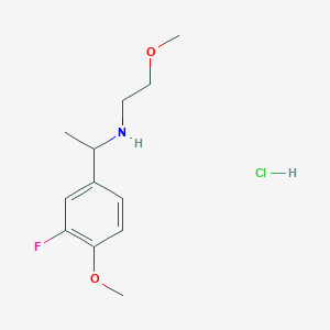 molecular formula C12H19ClFNO2 B1396763 [1-(3-氟-4-甲氧基苯基)乙基](2-甲氧基乙基)胺盐酸盐 CAS No. 1332530-84-3