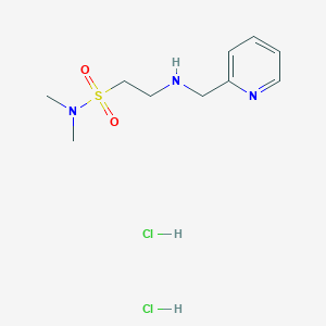 molecular formula C10H19Cl2N3O2S B1396769 N,N-二甲基-2-[(吡啶-2-基甲基)氨基]乙磺酰胺二盐酸盐 CAS No. 1257848-95-5