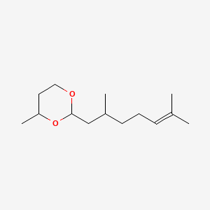 molecular formula C14H26O2 B13967727 2-(2,6-Dimethyl-5-heptenyl)-4-methyl-1,3-dioxane CAS No. 57282-44-7