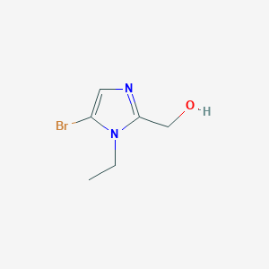 molecular formula C6H9BrN2O B13967817 5-Bromo-1-ethyl-1H-imidazole-2-methanol 