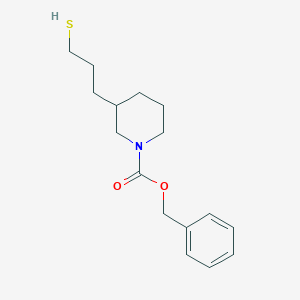 Benzyl 3-(3-mercaptopropyl)piperidine-1-carboxylate