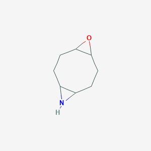 molecular formula C8H13NO B13967908 5-Oxa-10-azatricyclo[7.1.0.0~4,6~]decane CAS No. 880490-15-3