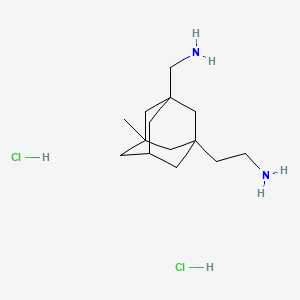 molecular formula C14H28Cl2N2 B1396794 {[3-(2-氨基乙基)-5-甲基-1-金刚烷基]-甲基}胺二盐酸盐 CAS No. 1332528-78-5