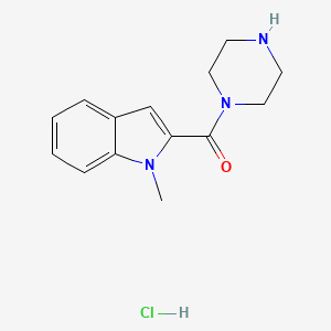 B1396795 1-methyl-2-(piperazin-1-ylcarbonyl)-1H-indole hydrochloride CAS No. 1332529-47-1