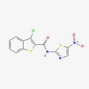 3-Chloro-N-(5-nitro-2-thiazolyl)benzo[b]thiophene-2-carboxamide