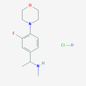 B1396804 [1-(3-Fluoro-4-morpholin-4-ylphenyl)ethyl]-methylamine hydrochloride CAS No. 1332531-48-2