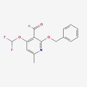 2-(Benzyloxy)-4-(difluoromethoxy)-6-methylnicotinaldehyde