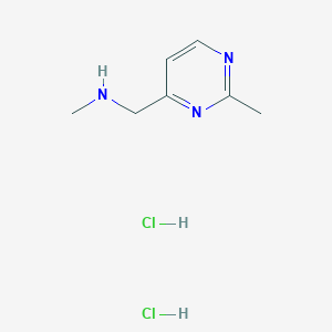 molecular formula C7H13Cl2N3 B1396810 N-Methyl-1-(2-methylpyrimidin-4-yl)methanaminedihydrochloride CAS No. 1332530-35-4