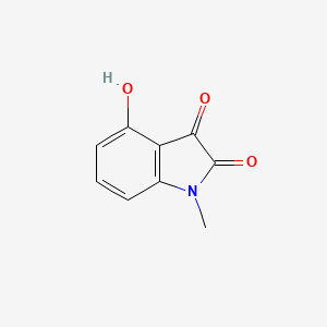 molecular formula C9H7NO3 B13968100 4-Hydroxy-1-methylindoline-2,3-dione 