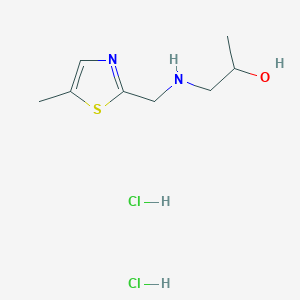 molecular formula C8H16Cl2N2OS B1396811 1-{[(5-甲基-1,3-噻唑-2-基)甲基]-氨基}丙醇二盐酸盐 CAS No. 1332529-36-8