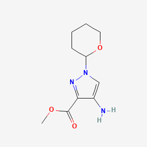 Methyl 4-amino-1-(tetrahydro-2H-pyran-2-yl)-1H-pyrazole-3-carboxylate