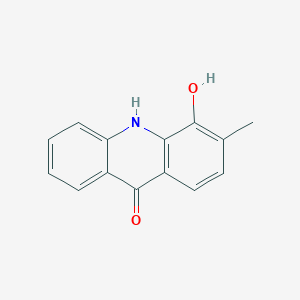 molecular formula C14H11NO2 B13968120 4-hydroxy-3-methyl-10H-acridin-9-one CAS No. 806596-46-3