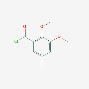 molecular formula C10H11ClO3 B13968156 2,3-Dimethoxy-5-methylbenzoyl chloride CAS No. 90919-49-6