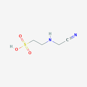 molecular formula C4H8N2O3S B13968187 2-((Cyanomethyl)amino)ethanesulfonic acid 