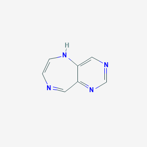 molecular formula C7H6N4 B13968223 5H-pyrimido[5,4-e][1,4]diazepine CAS No. 70623-80-2