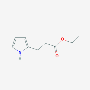 molecular formula C9H13NO2 B1396823 Ethyl 3-(1H-pyrrol-2-yl)propanoate CAS No. 55490-37-4