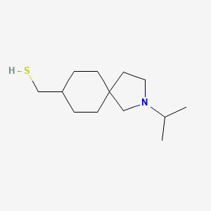 molecular formula C13H25NS B13968314 (2-Isopropyl-2-azaspiro[4.5]decan-8-yl)methanethiol 