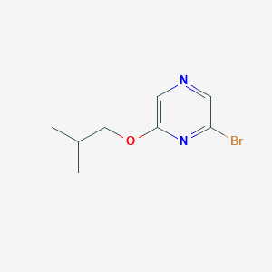 molecular formula C8H11BrN2O B13968329 2-Bromo-6-isobutoxypyrazine 