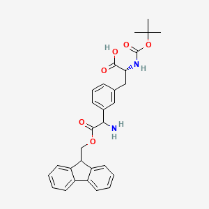 (2R)-2-{[(tert-butoxy)carbonyl]amino}-3-{3-[({[(9H-fluoren-9-yl)methoxy]carbonyl}amino)methyl]phenyl}propanoic acid