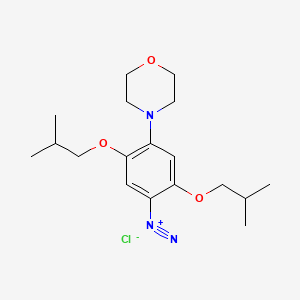 2,5-Bis(2-methylpropoxy)-4-(4-morpholinyl)benzenediazonium chloride