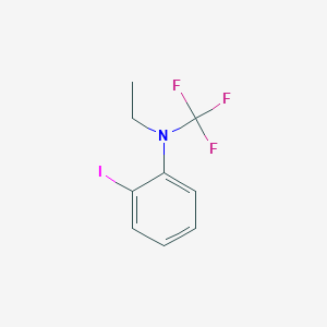 molecular formula C9H9F3IN B13968374 N-ethyl-2-iodo-N-(trifluoromethyl)aniline 