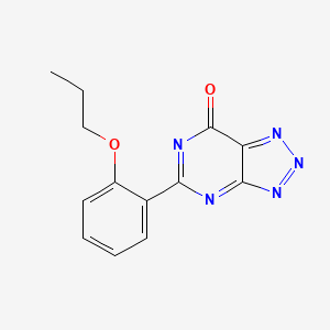 molecular formula C13H11N5O2 B13968389 5-(2-Propoxyphenyl)-7H-[1,2,3]triazolo[4,5-d]pyrimidin-7-one CAS No. 68560-67-8