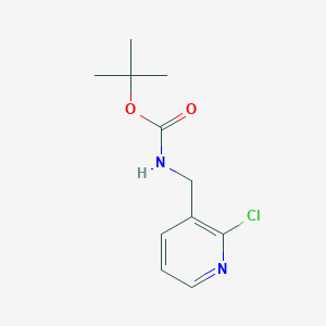 molecular formula C11H15ClN2O2 B1396840 3-(Boc-氨基甲基)-2-氯吡啶 CAS No. 1214729-89-1