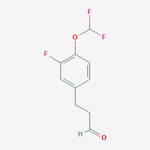 3-(4-Difluoromethoxy-3-fluoro-phenyl)-propionaldehyde