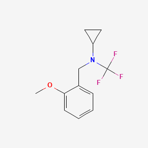 N-(2-methoxybenzyl)-N-(trifluoromethyl)cyclopropanamine