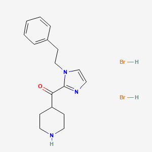 [1-(2-Phenylethyl)-1h-imidazol-2-yl]-4-piperidinylmethanone dihydrobromide