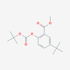 molecular formula C17H24O5 B13968523 Methyl 2-((tert-butoxycarbonyl)oxy)-5-(tert-butyl)benzoate 