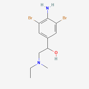 4-Amino-3,5-dibromo-alpha-((ethylmethylamino)methyl)benzenemethanol