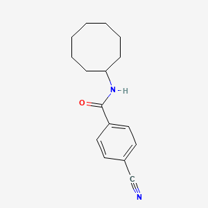 molecular formula C16H20N2O B13968531 4-cyano-N-cyclooctylbenzamide CAS No. 721405-90-9