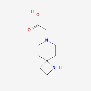 molecular formula C9H16N2O2 B13968545 2-(1,7-Diazaspiro[3.5]nonan-7-yl)acetic acid 