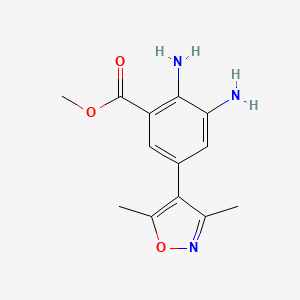 Methyl 2,3-diamino-5-(3,5-dimethylisoxazol-4-yl)benzoate