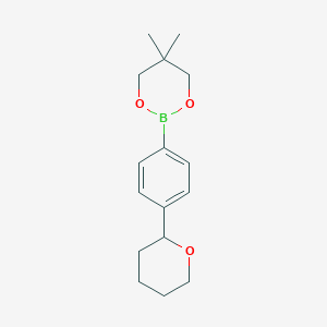 5,5-Dimethyl-2-[4-(tetrahydro-2h-pyran-2-yl)phenyl]-1,3,2-dioxaborinane